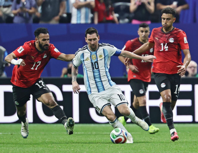 Leo Messi, mecz z Egiptem