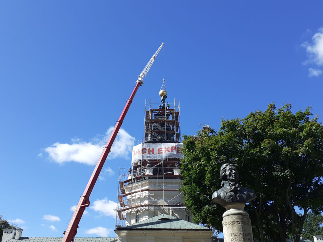 Siedlecki "Jacek" zdjęty z wieży starego ratusza 04.09.2021 