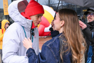 Władimir Semirunnij i jego dziewczyna Klaudia Bielas