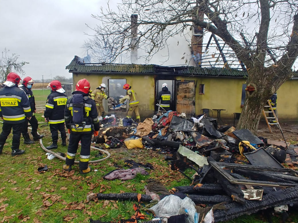 Wielki pożar domu w Podstolicach