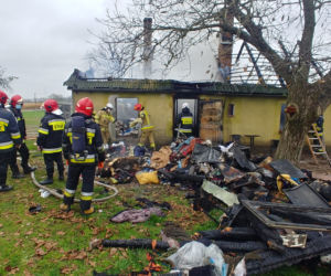 Wielki pożar domu w Podstolicach