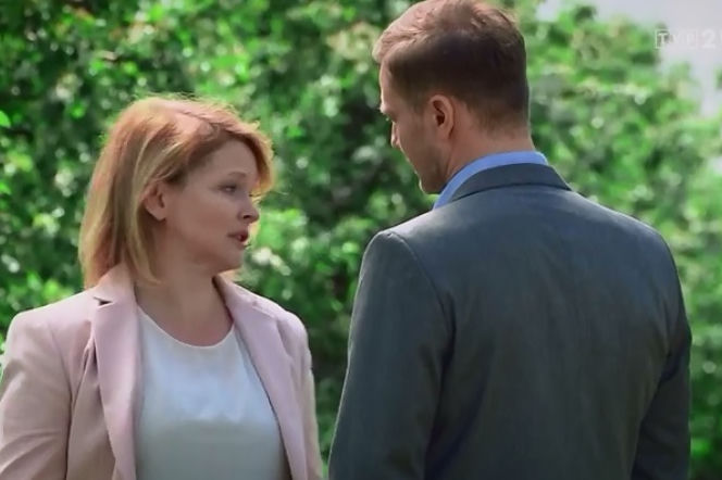 M jak miłość po wakacjach 2016. Marta (Dominika Ostałowska), Andrzej Budzyński (Krystian Wieczorek)