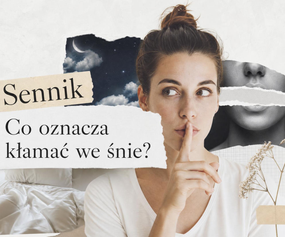 Kobieta przykłada palec do ust w geście uciszenia. O znaczeniu snu o kłamstwie dowiesz się z serwisu SE.
