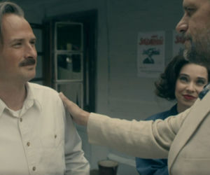 Stulecie Winnych 4 odc. 52. Damian (Paweł Okraska), Michelle (Maria Pawłowska), Janusz (Paweł Małaszyński)
