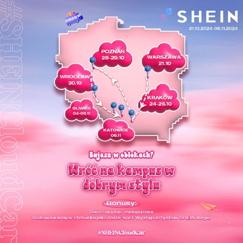 SHEIN Campus Tour: moda w trasie 