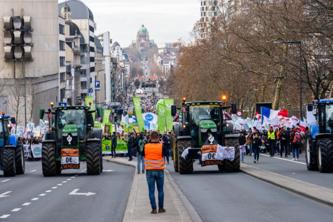 Protesty rolników w Europie
