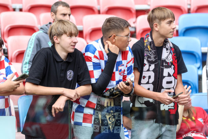 Górnik Zabrze - Lech Poznań: Zdjęcia kibiców i zawodników z meczu 8. kolejki PKO BP Ekstraklasy