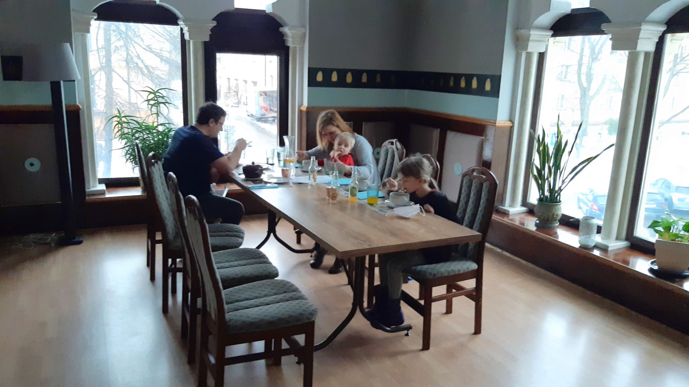 Restauracja zamieniła się w studio telewizyjne