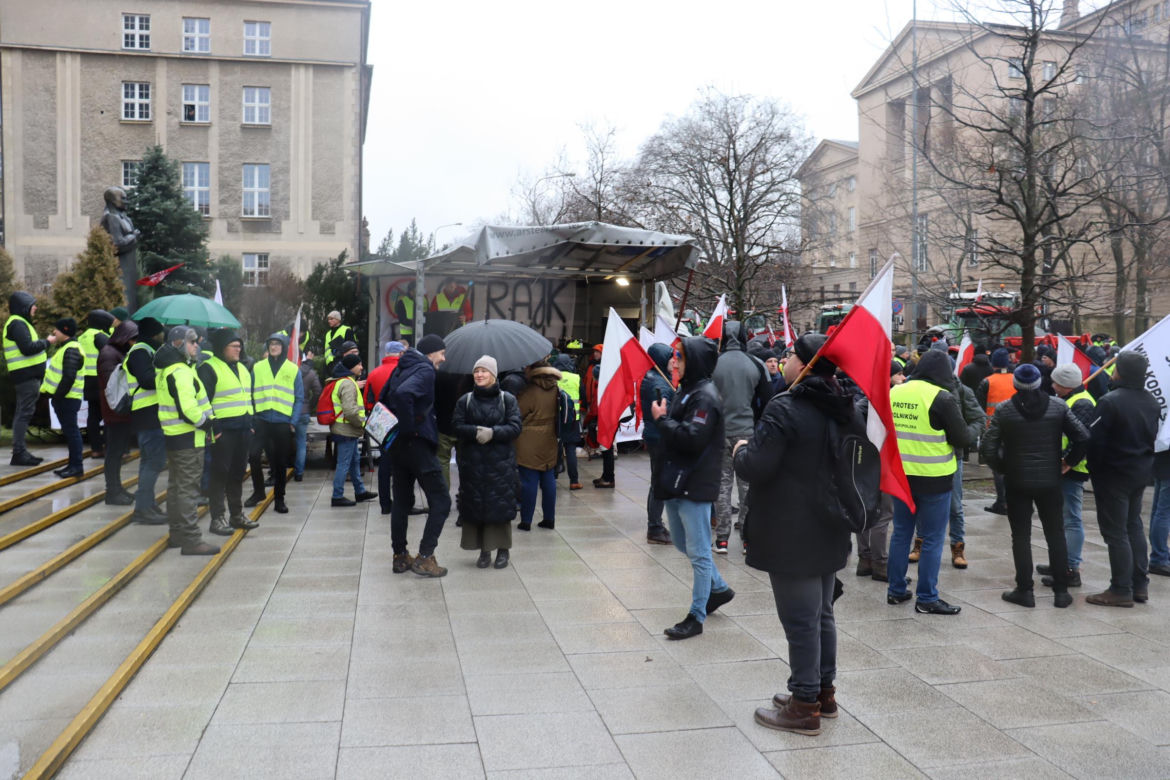 Protest rolników w Poznaniu 