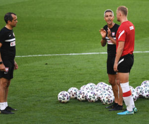Pierwszy trening reprezentacji Polski na stadionie w Gdańsku