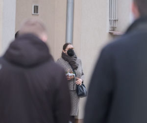 Krystyna Pawłowicz z wielkanocną święconką