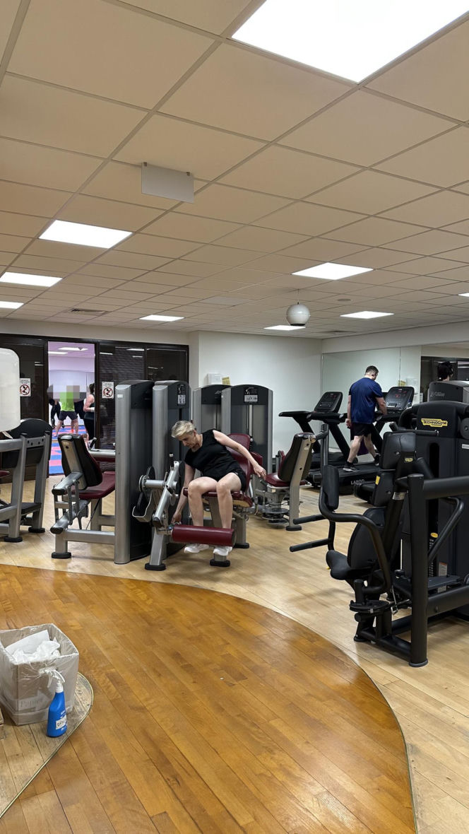 Joanna Scheuring-Wielgus na siłowni