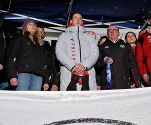 Powitanie Kacpra Tomasiaka w Bystrej 18.02.2026