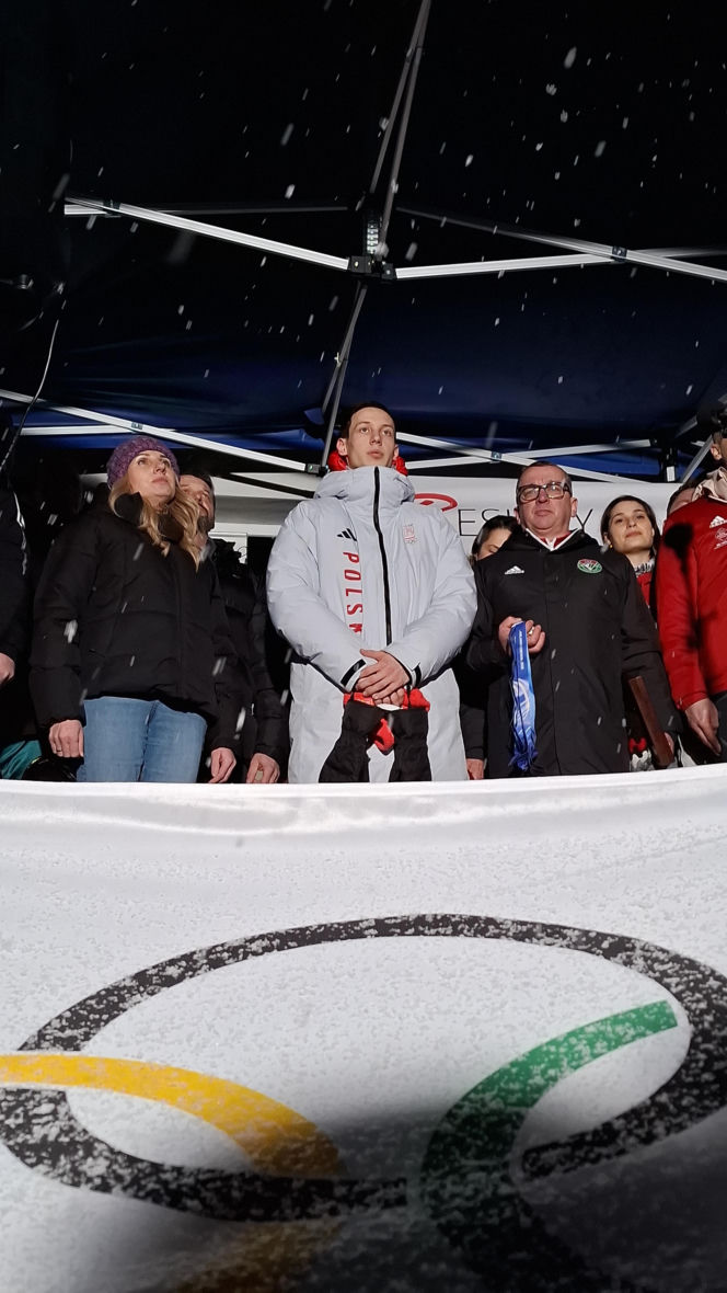 Powitanie Kacpra Tomasiaka w Bystrej 18.02.2026