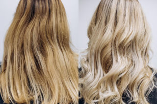 Dodaj 1 kroplę do odżywki i nałóż na pożółkły blond. Po 10 minutach pasma odzyskają chłodny odcień i będą pełne blasku. Domowy sposób na pozbycie się żółtego koloru z rozjaśnianych włosów 