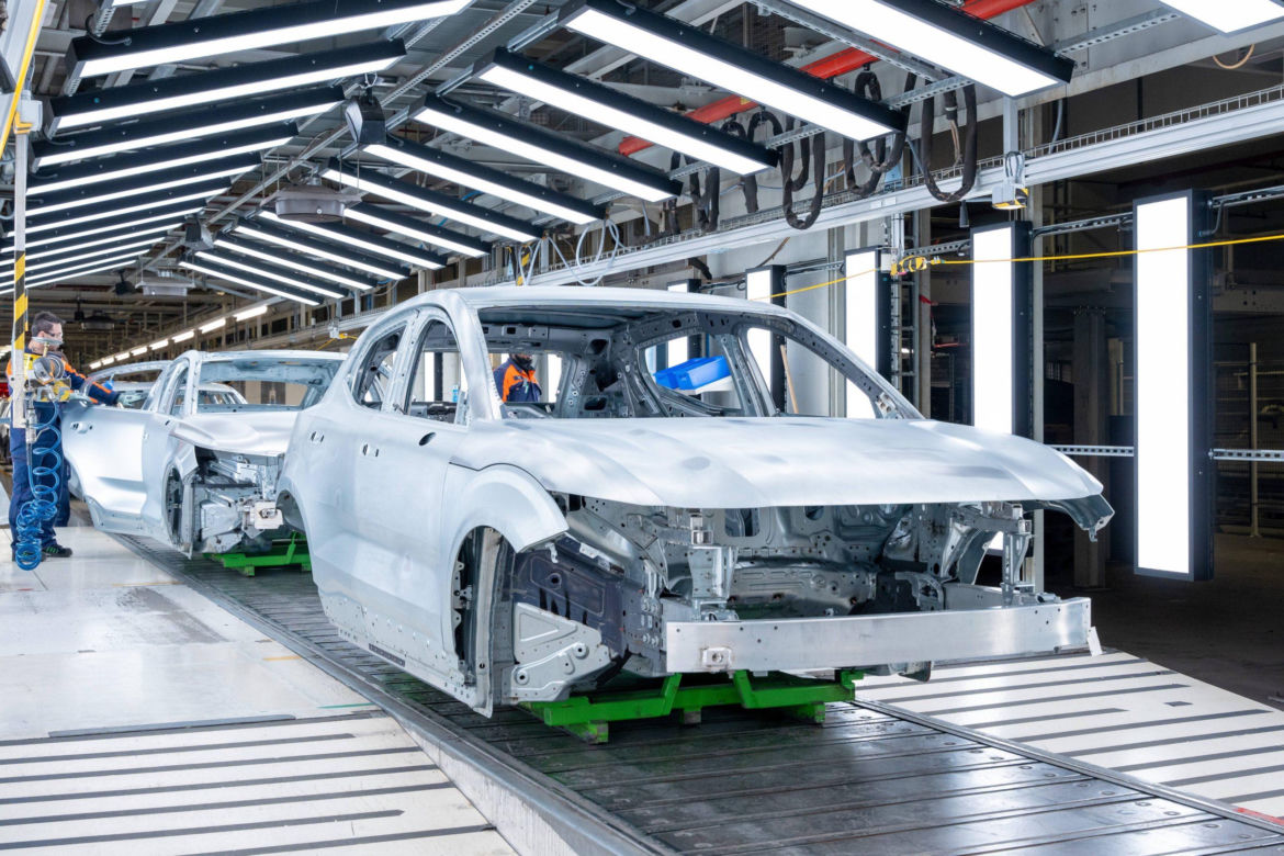 Produkcja Volvo EX30 w Gandawie