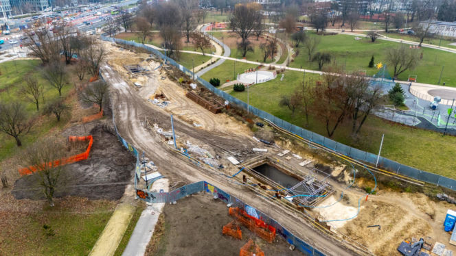 Tramwaj do Dworca Zachodniego w Warszawie - grudzień 2025