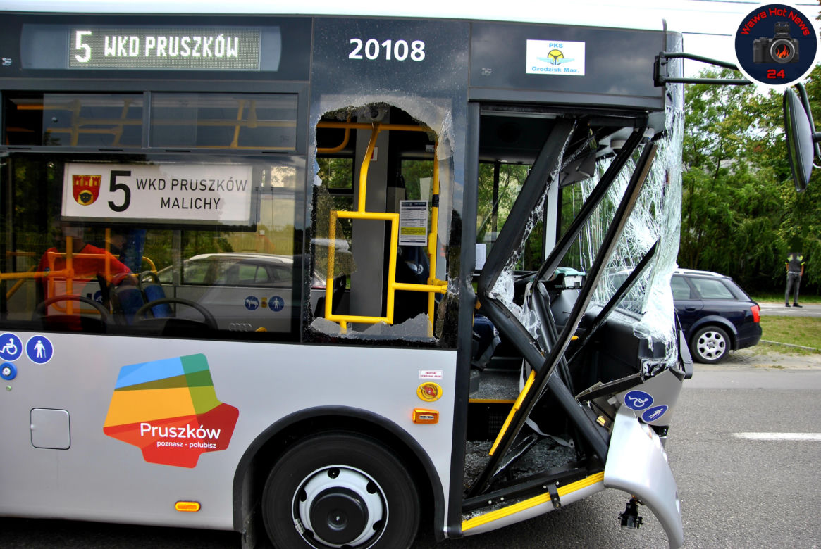 Kolejny wypadek miejskiego autobusu!