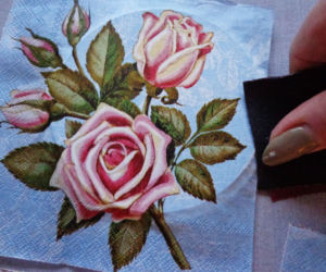 Podkładki pod kubek decoupage na żelazko