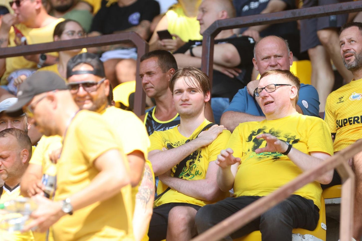Kibice podczas meczu Mecz GKS Katowice - Jagiellonia Białystok