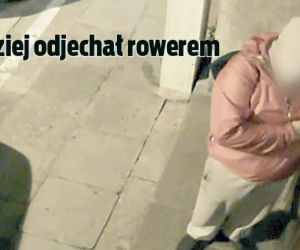 Złodziej odjechał rowerem