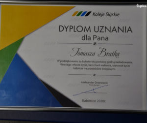 Policjant  został nagrodzony za swoją postawę
