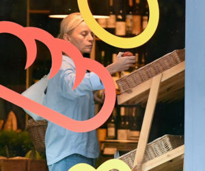 Małgorzata Foremniak bez makijażu kupuje mięso i warzywa