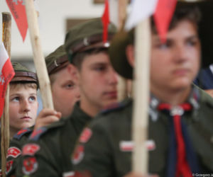 Agata Duda na obchodach Święta Wojska Polskiego w Katowicach