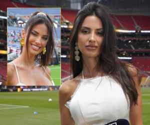 Jej dekolt stał się ozdobą MŚ 2026! Piękna dziennikarka nową miss mundialu? [ZDJĘCIA]