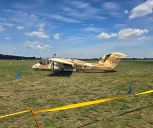 Incydent podczas treningów przed pokazami Antidotum Airshow w Lesznie. Samolot wylądował bez podwozia