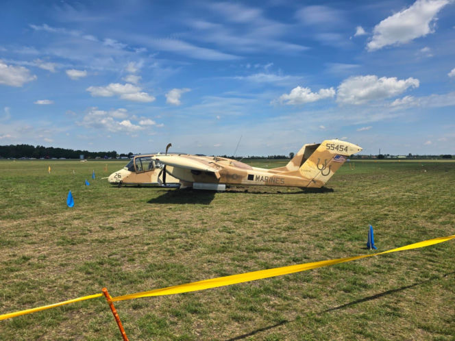 Incydent podczas treningów przed pokazami Antidotum Airshow w Lesznie. Samolot wylądował bez podwozia