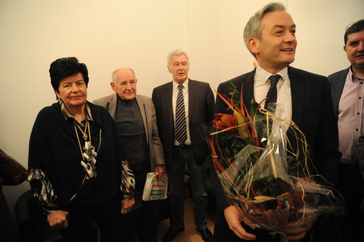 Otwarcie biura poselskiego Roberta Biedronia, Joanny Senyszyn i Marka Rutki w Słupsku