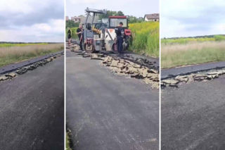 Zaorał asfalt, teraz czekają go kłopoty. Rolnik z Ostropy z zarzutami