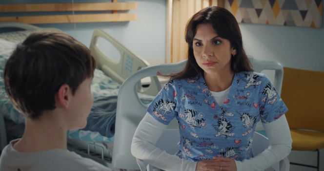 M jak miłość odc. 1916. Franek (Jarosław Śmigielski), Aneta (Ilona Janyst)