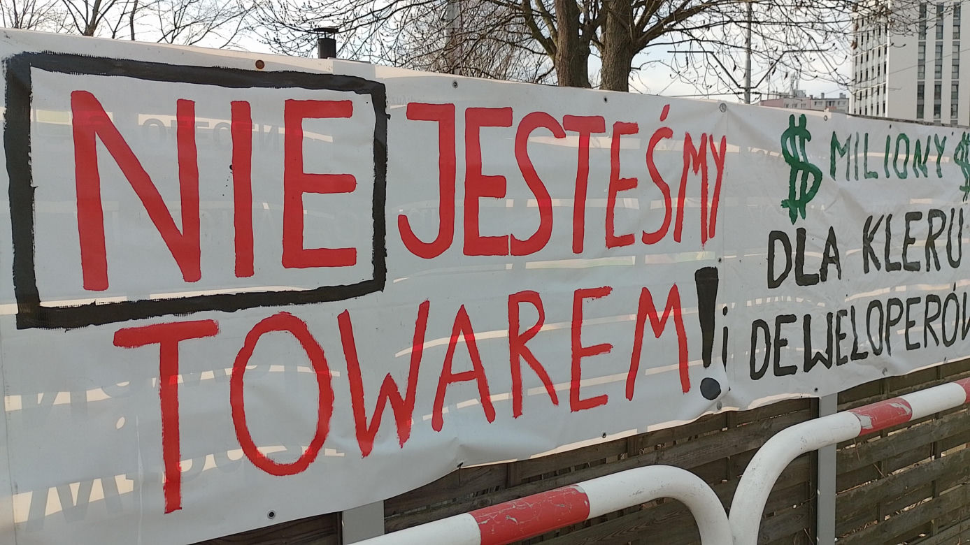 Protest mieszkańców Osiedla Maltańskiego w Poznaniu trwa