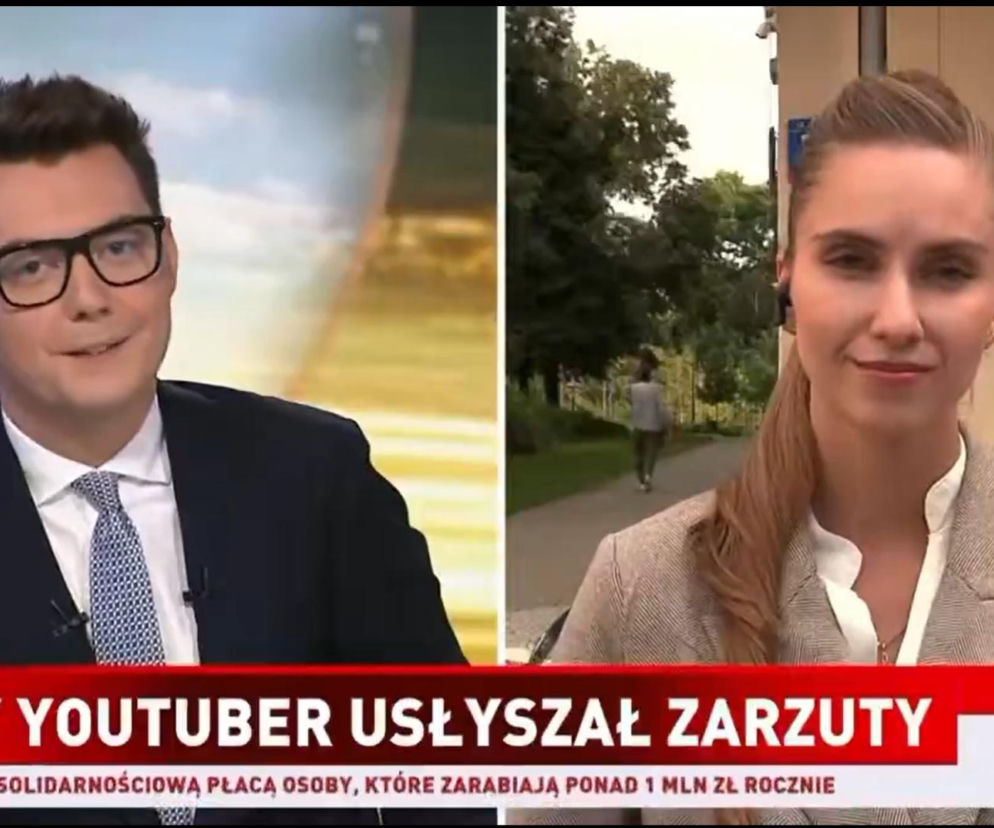 Wpadka dziennikarza w TVP Info