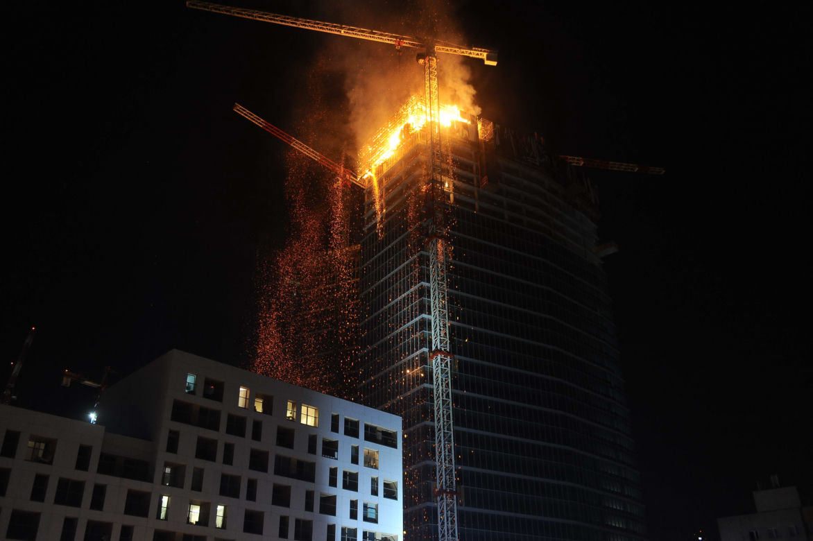 Pożar Warsaw Hub