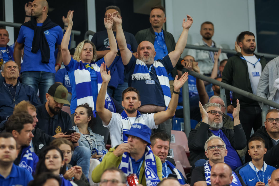 Kibice na meczu Ruch Chorzów - Stal Mielec