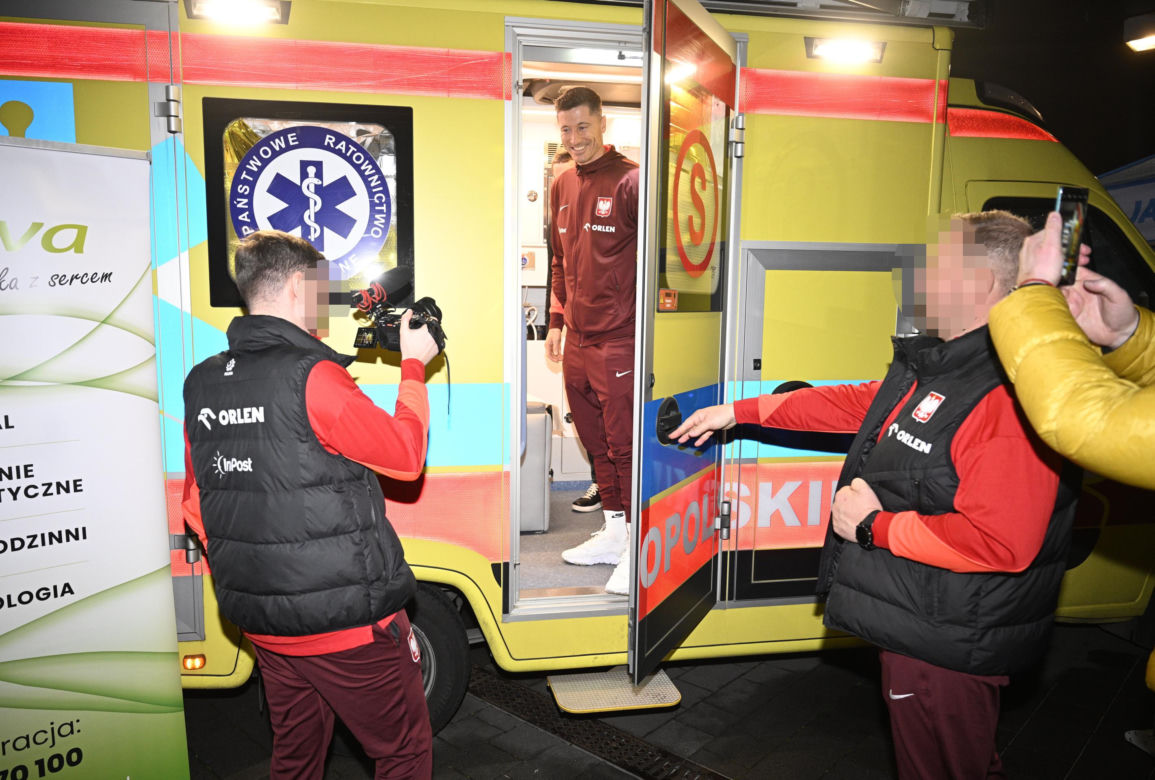 Lewandowski poszedł na badania po konferencji kadry