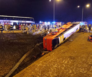 Wypadek Ukraińskiego autobusu w Kaszycach