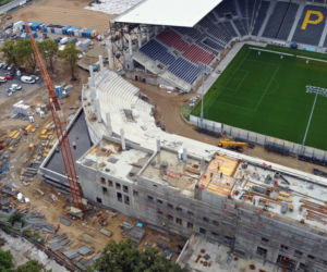 Budowa stadionu w Szczecinie - wrzesień 2021