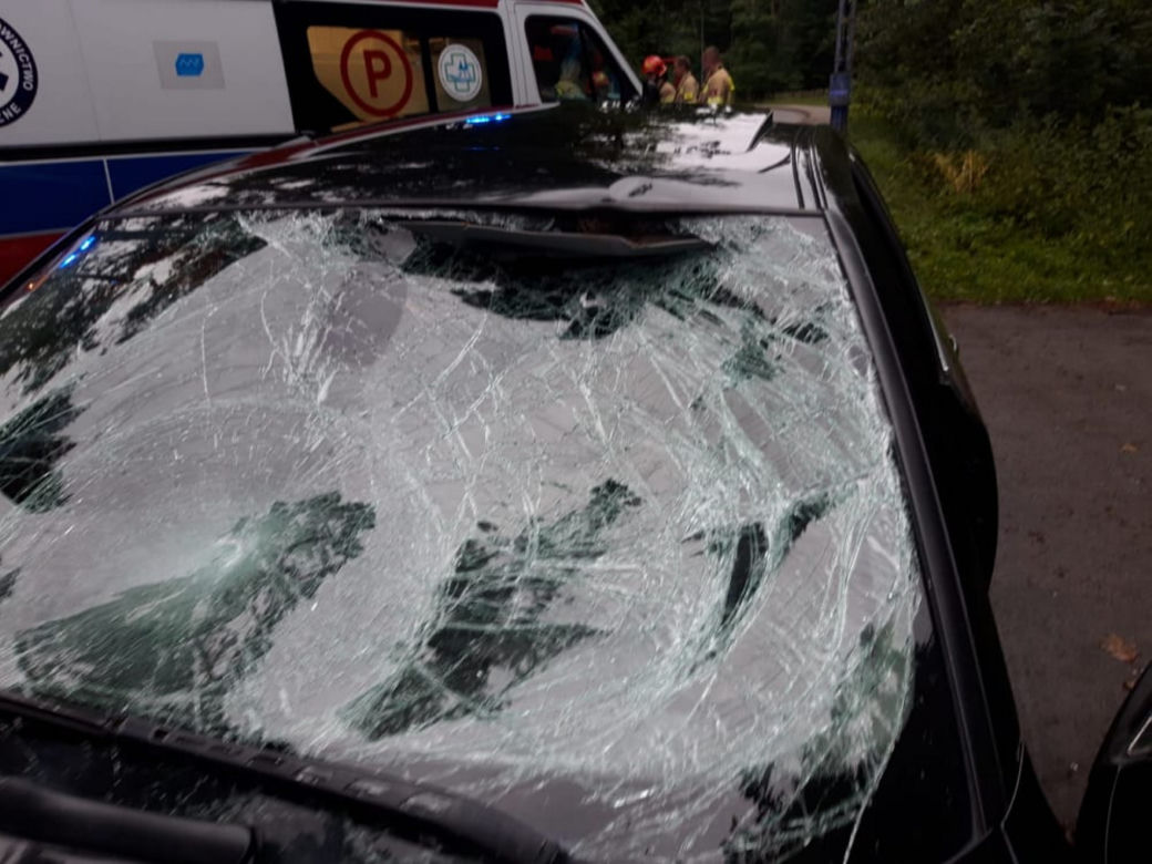 Tak wyglądało BMW które zmiotło Janka i Anie z chodnika