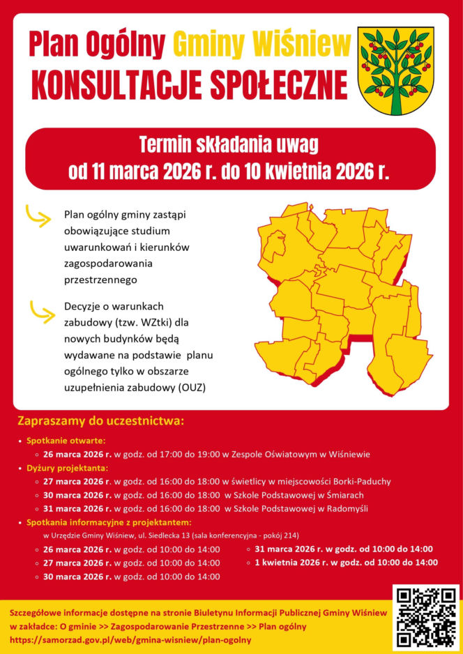Konsultacje społeczne w gminie Wiśniew