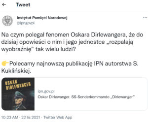  Zbrodnie bestialskiego SS-mana rozpalają wyobraźnię? Szokujący wpis na twitterze IPN-u