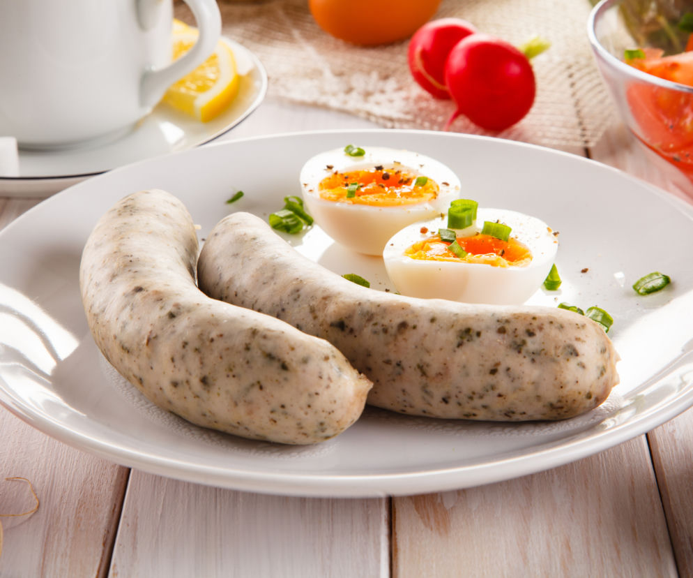 Biała kiełbasa gotowana