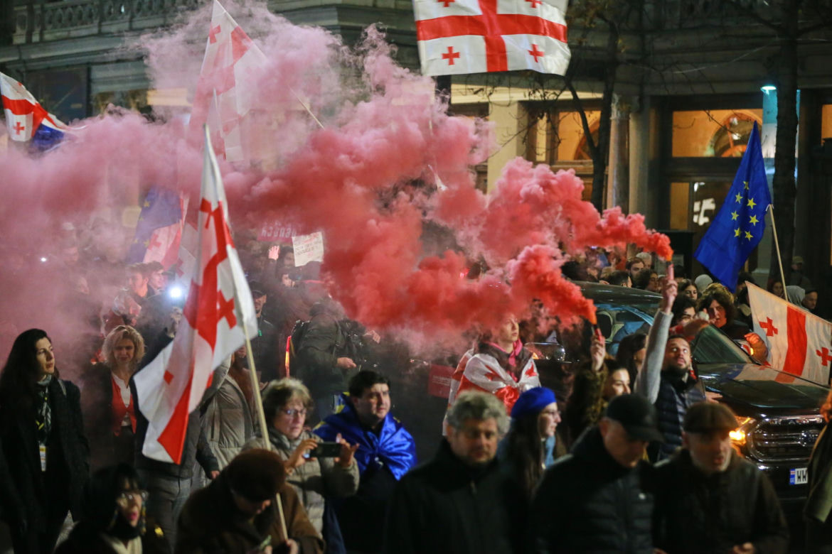 Protesty w Tbilisi