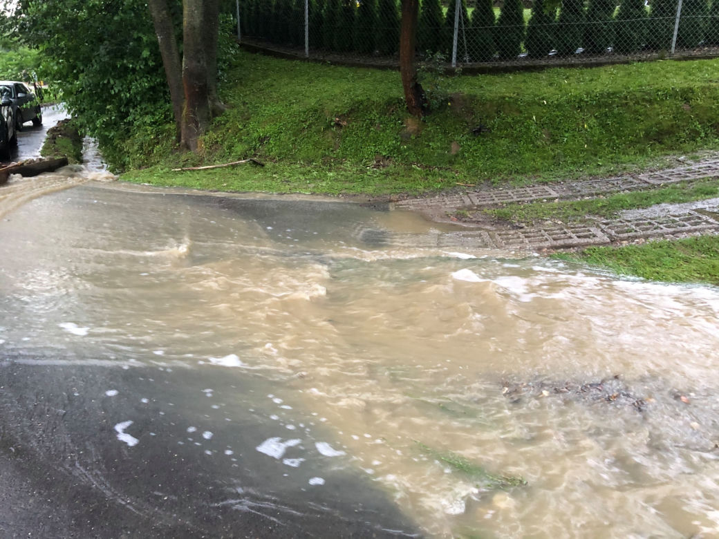 Skutki ulewnych deszczy w Gminie Zakliczyn