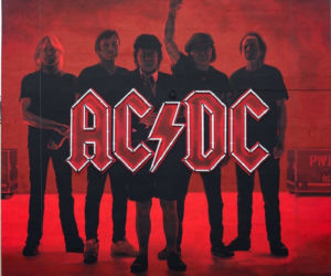 AC/DC - mural w Warszawie