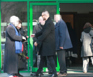 Pogrzeb Mirosława Krawczyka w Gdańsku: Aneta Zając i Mikołaj Krawczyk