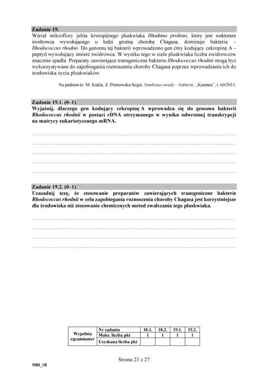 Matura 2018 z biologii. Poziom rozszerzony - arkusze CKE